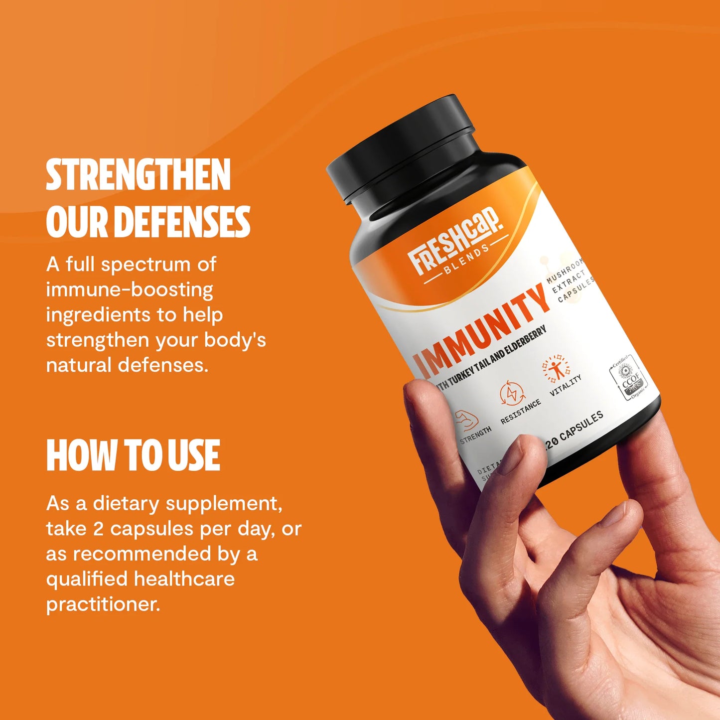Cápsulas Immunity Blend, 120 unidades