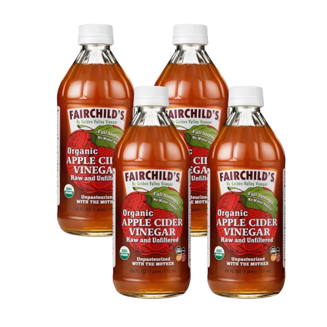 Vinagre de sidra de manzana orgánico Fairchild (473 ml)