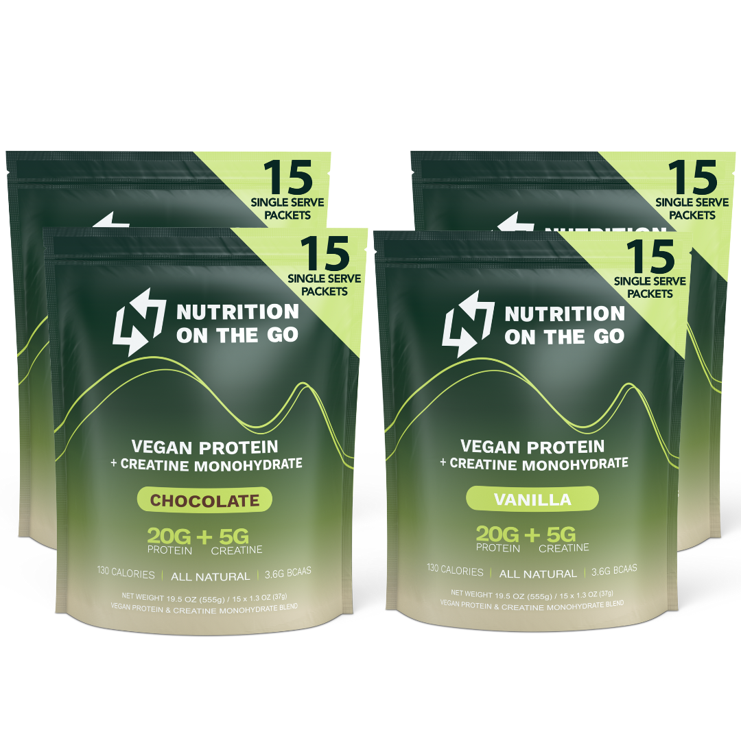 2-in-1 Vegan Protein + Creatine Travel Packets
