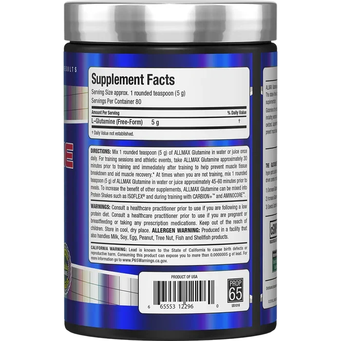 Allmax Glutamine, 80 Servings