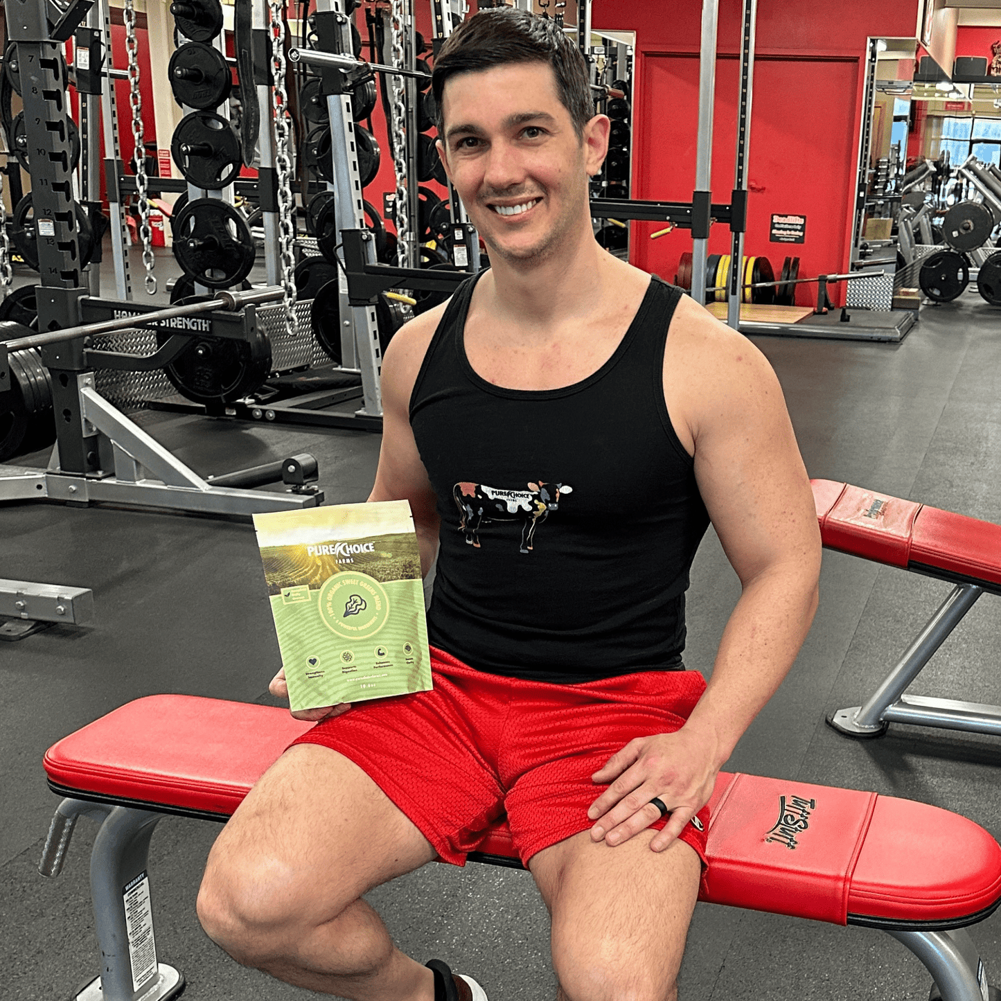 Süße Bio-Superfood-Greens in Pulverform