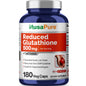 NusaPure Glutatión Reducido 500mg 180 Cápsulas Vegetales (Vegano, Sin OMG) L-Glutatión