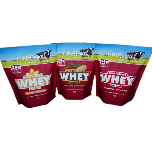 3 Combinaciones de Aislado de Proteína de Suero de Leche de Sabores