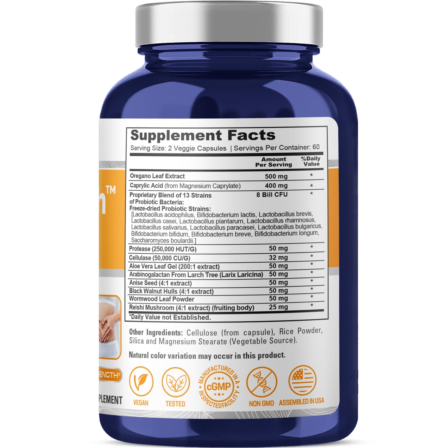 NusaPure CandiHealth Complex (no OGM, vegano) 120 cápsulas vegetales