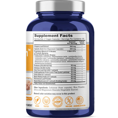NusaPure CandiHealth Complex (no OGM, vegano) 120 cápsulas vegetales