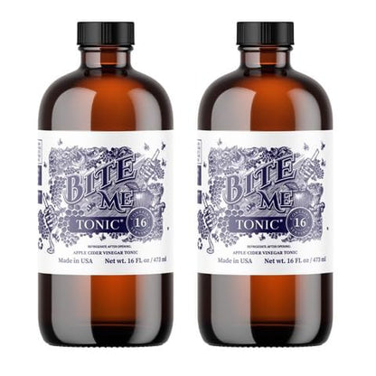 Bite Me Tónico Vinagre de Sidra de Manzana con Miel de Manuka – 16 fl oz