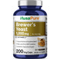 Levadura de Cerveza NusaPure - Apta para Vegetarianos/Veganos, Sin OMG - 1000mg 200 Cápsulas