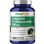 NusaPure Calcio D-Glucarato 500 mg 150 Cápsulas Vegetales, Vegano, Sin OGM, Sin Gluten