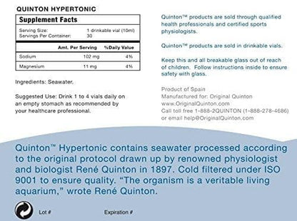 QUINTON Marine Plasma Hypertonic® 30 ampules of Marine Plasma
