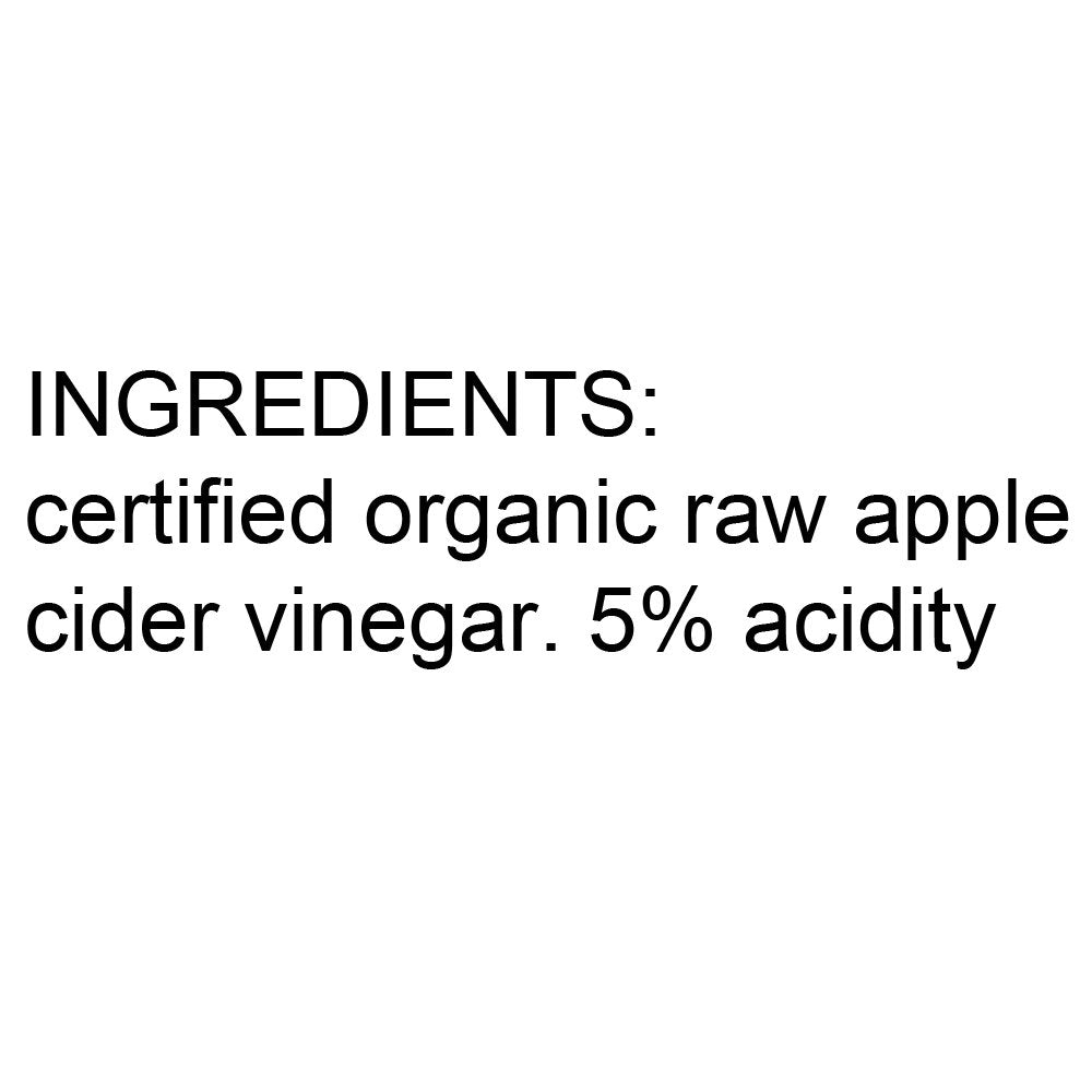 Vinagre de sidra de manzana orgánico Mantova con la madre – Crudo y sin filtrar, 33.8 fl oz