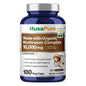 NusaPure Complejo de Hongos Orgánicos 450 mg por Cápsula, 180 Cápsulas Vegetales, sin OMG, Enoki, Cola de Pavo, Reishi, Chaga, Maitake