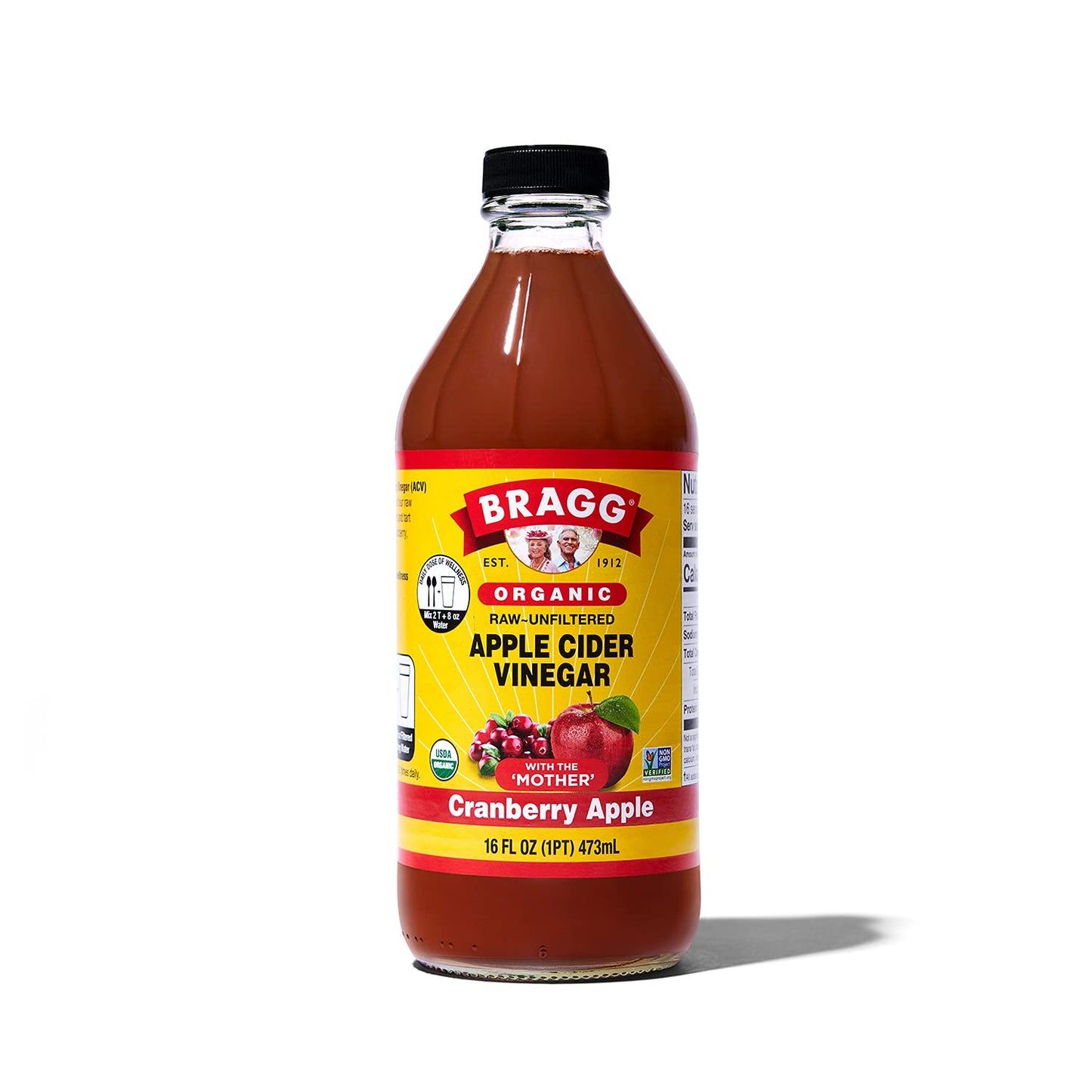 Bragg Organic Flavored Apple Cider Vinegar with the Mother – Raw & Unfiltered, 16 fl oz