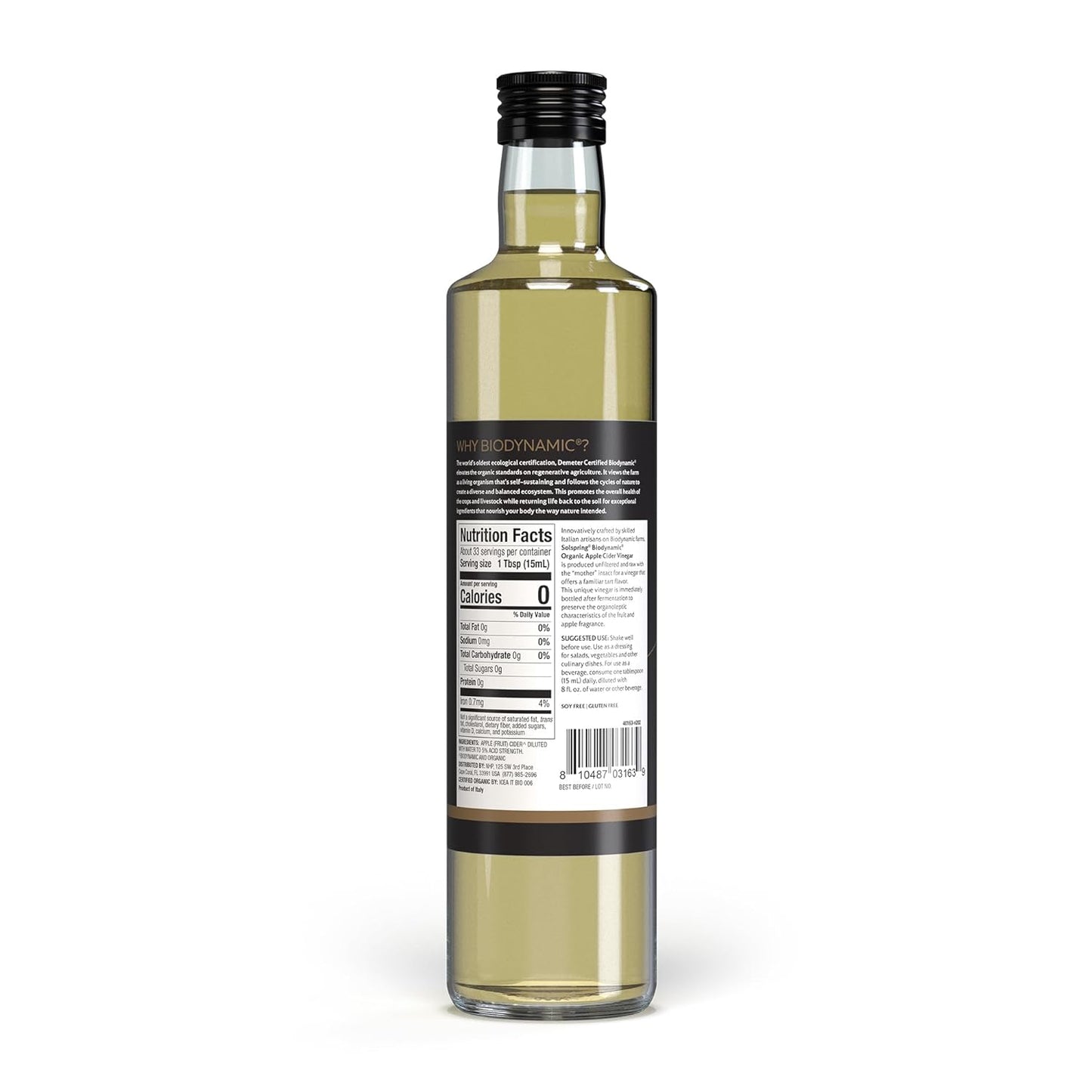 Dr. Mercola Solspring Biodynamic Organic Apple Cider Vinegar – 2 Pack