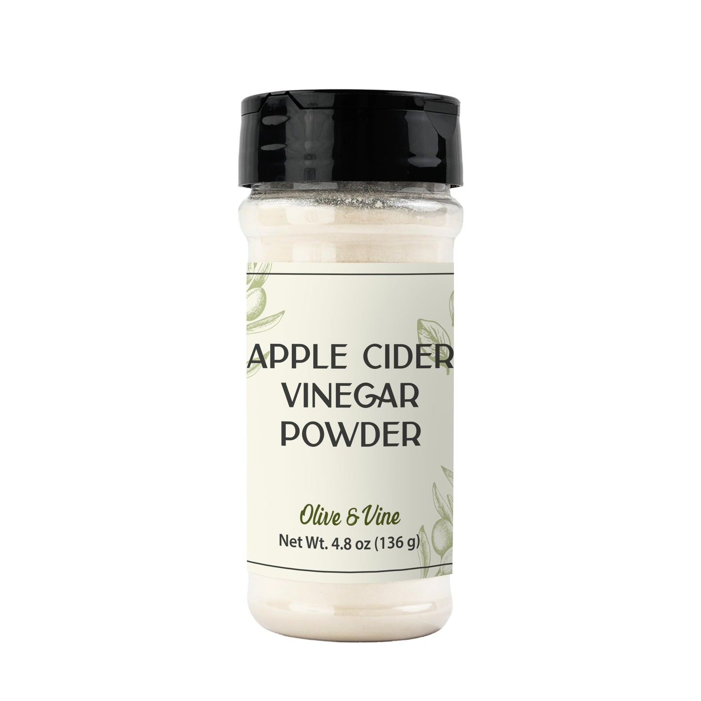 Vinagre de Sidra de Manzana en Polvo Olive & Vine – Condimento Ácido para Aderezos, Marinados y Recetas, 2.4 oz