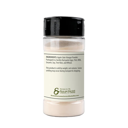 Vinagre de Sidra de Manzana en Polvo Olive & Vine – Condimento Ácido para Aderezos, Marinados y Recetas, 2.4 oz