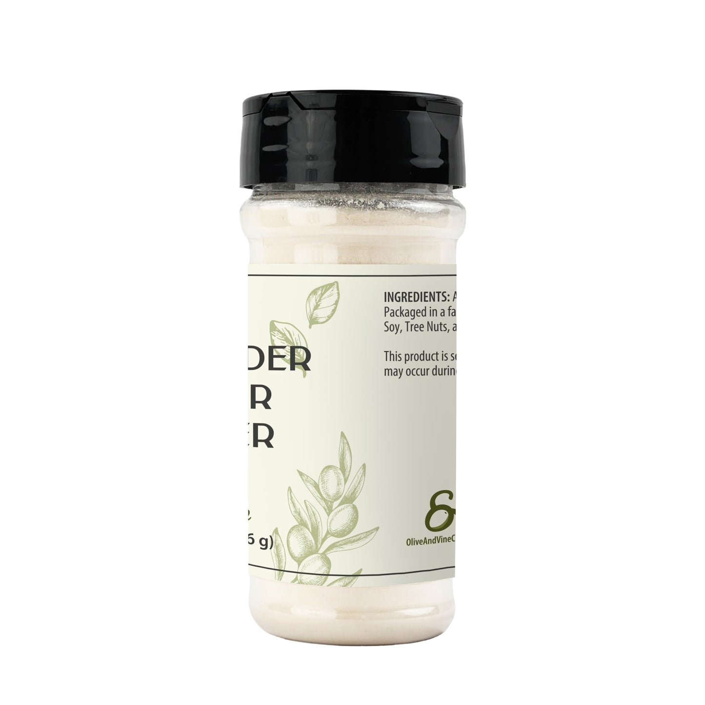 Vinagre de Sidra de Manzana en Polvo Olive & Vine – Condimento Ácido para Aderezos, Marinados y Recetas, 2.4 oz