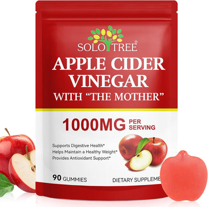 Gomitas de vinagre de sidra de manzana Nifeishi con la madre – 1,000 mg, 90 unidades