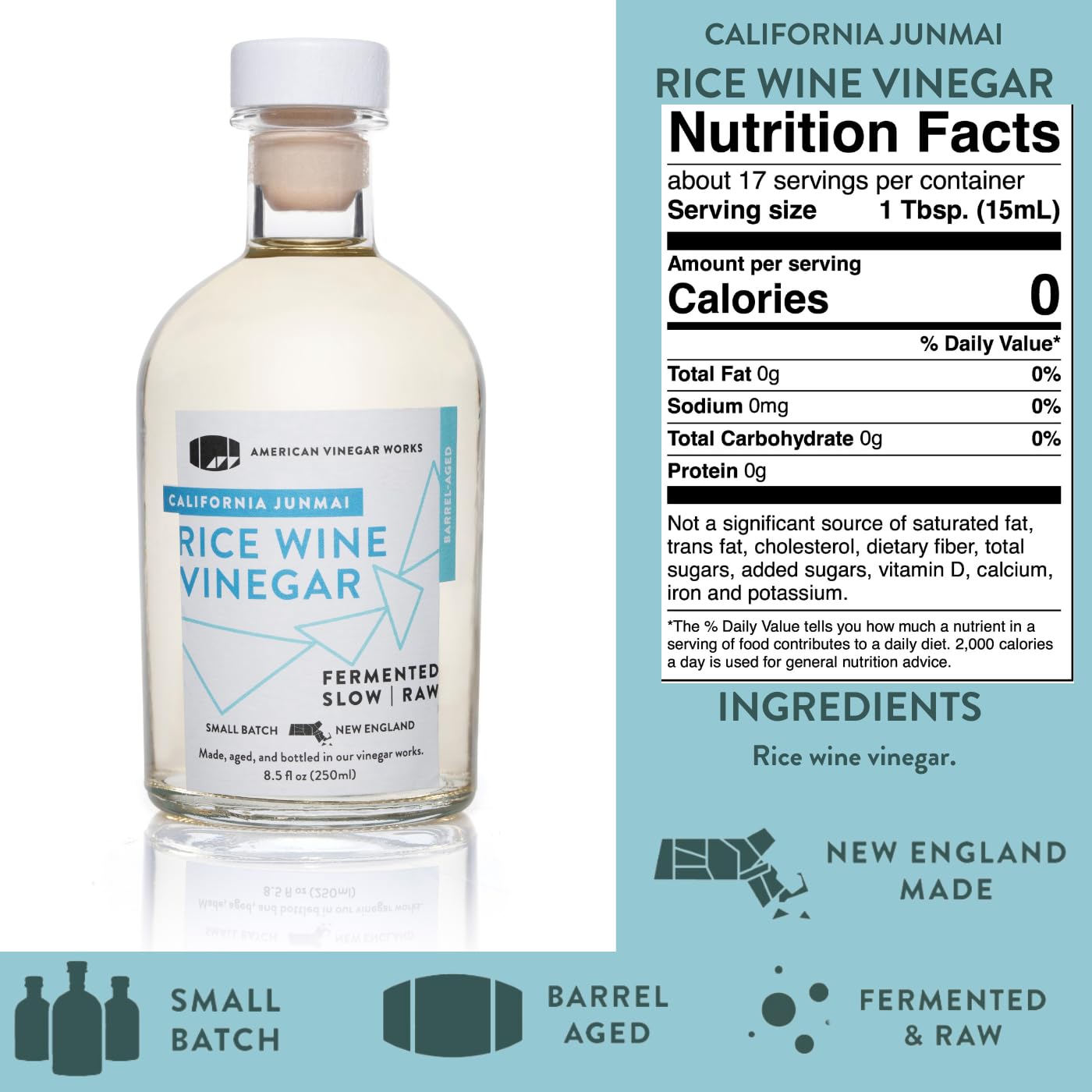 American Vinegar Works Colección de Vinagres Esenciales para la Cocina – Paquete de 4