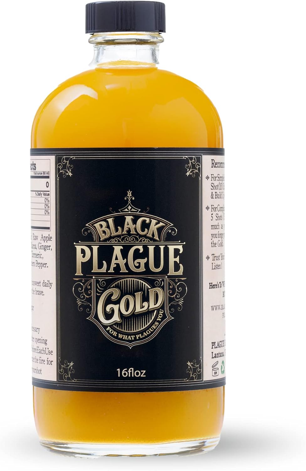 Black Plague Gold Fire Cider con la Madre – 16 oz