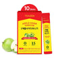TEAZEN Apple Cider Vinegar Drink Powder Stick – On-the-Go Wellness with 1500mg ACV, Sugar-Free, Postbiotics, 10 Sticks | Supports Digestion & Metabolism