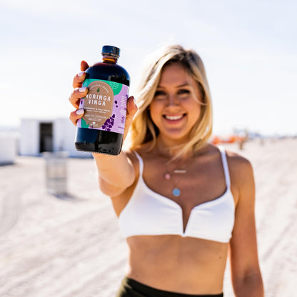 Tónico Herbal de Moringa Vinga con Adaptógenos y Vinagre de Sidra de Manzana – 32 oz