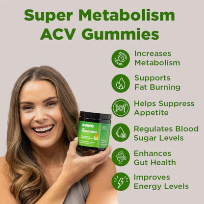Gomitas de vinagre de sidra de manzana Numo de The Mother, gomitas ACV con probióticos, ácido fólico, aceite MCT, vitamina B12, granada, apoya la salud digestiva, el sistema inmunológico, la salud intestinal - 60 unidades