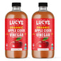 Lucy’s Organic Raw Apple Cider Vinegar with the Mother – Unfiltered, Non-GMO, 34 oz Glass Bottle