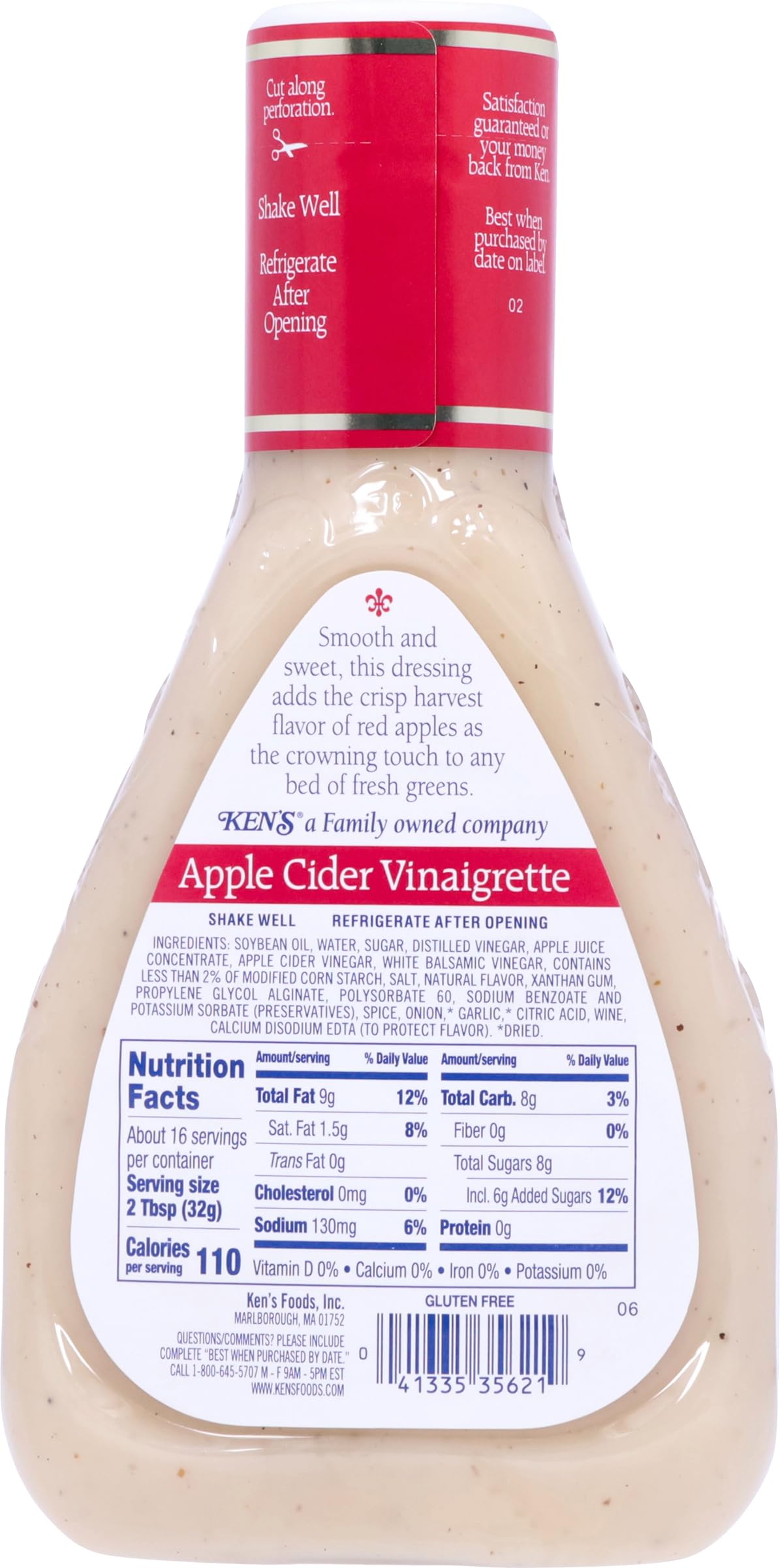 Aderezo Vinagreta de Sidra de Manzana Ken's Steak House – 16 oz