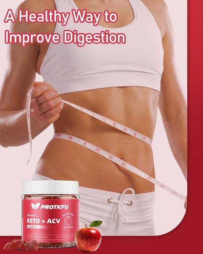 Gomitas de vinagre de sidra de manzana ProTKFU con la madre – 1000 mg