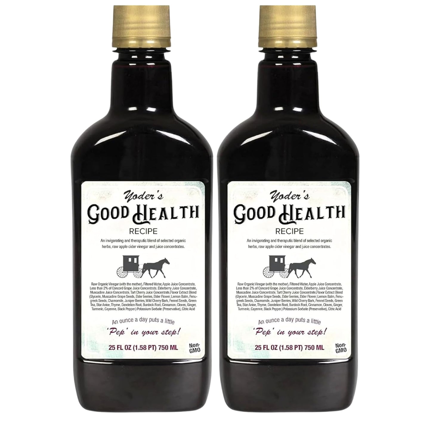 Yoder’s Good Health Recipe Apple Cider Vinegar Herbal Tonic – 25 oz
