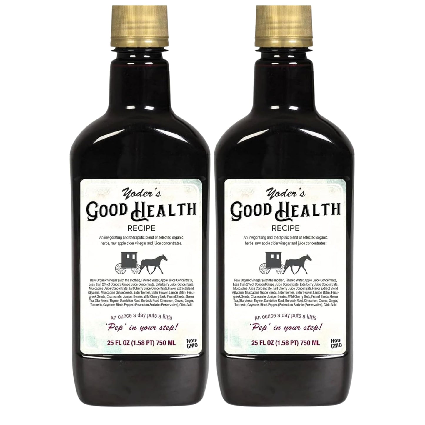 Yoder’s Good Health Recipe Apple Cider Vinegar Herbal Tonic – 25 oz
