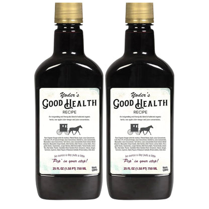 Yoder’s Good Health Recipe Apple Cider Vinegar Herbal Tonic – 25 oz