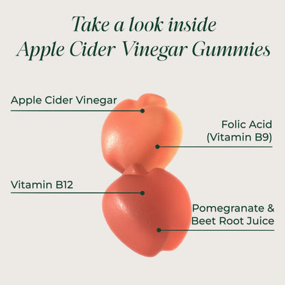 Gomitas de vinagre de sidra de manzana sin azúcar Primal Harvest – 750 mg, 60 unidades