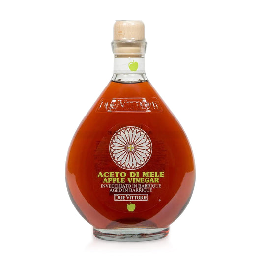 Vinagre de sidra de manzana italiano Due Vittorie añejado en barricas de vino – 16.9 fl oz