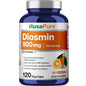 NusaPure Diosmina 900 mg por porción, 120 cápsulas vegetales (sin OGM, vegano)
