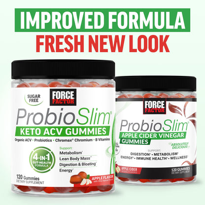 Gomitas Keto ACV con probióticos y prebióticos ProbioSlim de Force Factor