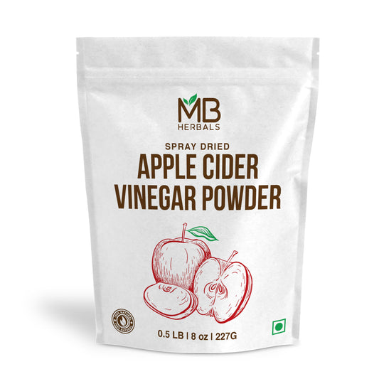 MB Herbals Vinagre de Sidra de Manzana en Polvo | 227G (8 oz/Media Libra) | 75 Porciones | Secado por Aspersión | Sin Gluten | Sin Conservantes