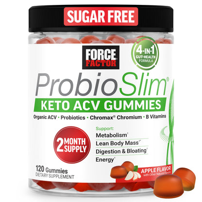 Gomitas Keto ACV con probióticos y prebióticos ProbioSlim de Force Factor