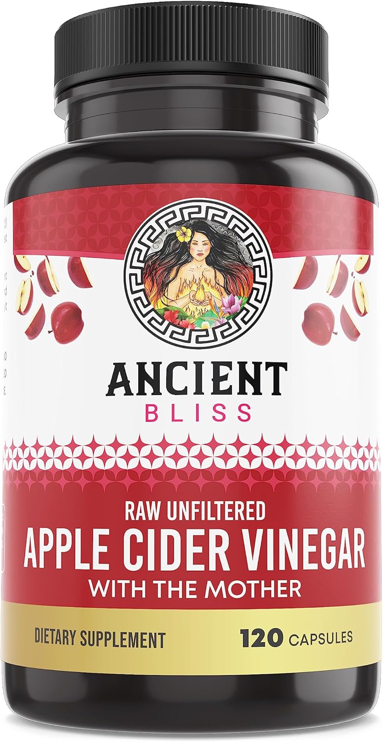 Cápsulas de Vinagre de Manzana Ancient Bliss con la Madre – 1600 mg