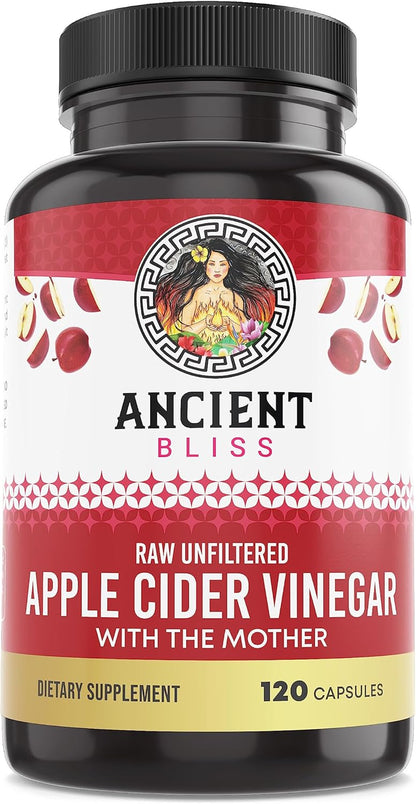 Cápsulas de Vinagre de Manzana Ancient Bliss con la Madre – 1600 mg