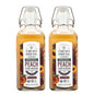 Fresh Press Farms Vinagre de sidra de melocotón orgánico con la madre – 16.4 oz, paquete de 2