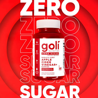 Gomitas Goli Zero Sugar de Vinagre de Sidra de Manzana con Probióticos y Vitamina B12