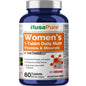 NusaPure Multivitaminas y Minerales para Mujeres, Probado en Laboratorio 60 Comprimidos Suplemento Dietético No Modificado Genéticamente