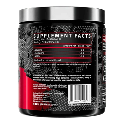 Nutrex BCAA 6000 Recovery, 30 Servings