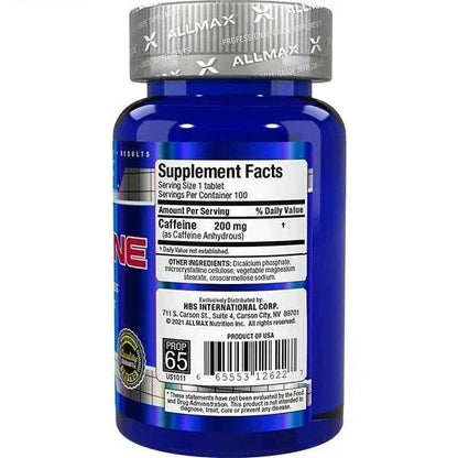 Allmax Caffeine 200mg, 100 Capsules