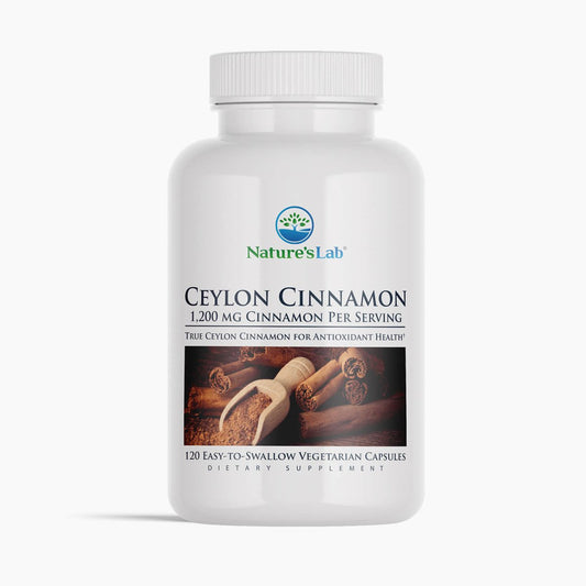 Nature's Lab Canela de Ceilán 1,200 mg - 120 Cápsulas
