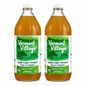 Vermont Village Vinagre de sidra de manzana orgánico sin procesar, paquete de 2 (32 oz)