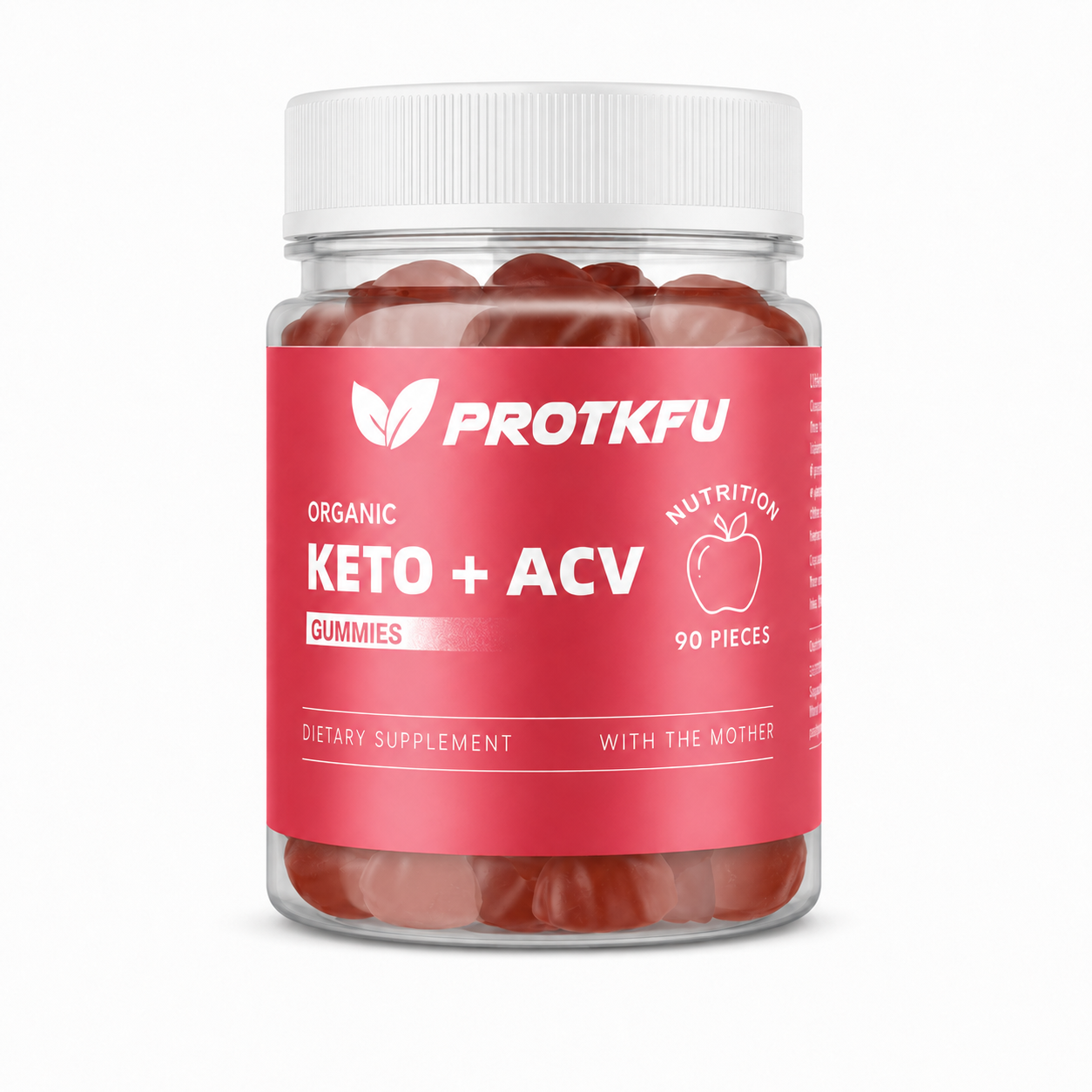 Gomitas de vinagre de sidra de manzana ProTKFU con la madre – 1000 mg