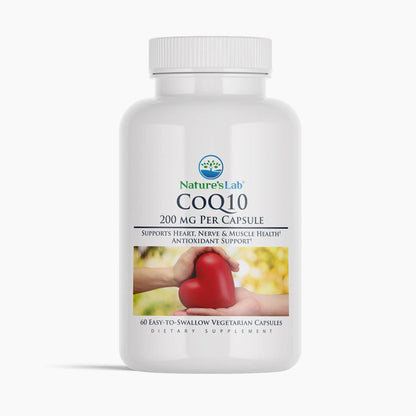 Nature's Lab CoQ10 200 mg - 60 Cápsulas