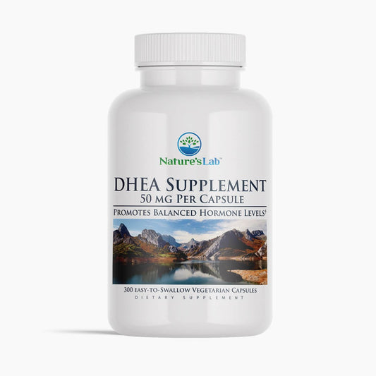 Nature's Lab Suplemento de DHEA 50 mg - 300 Cápsulas
